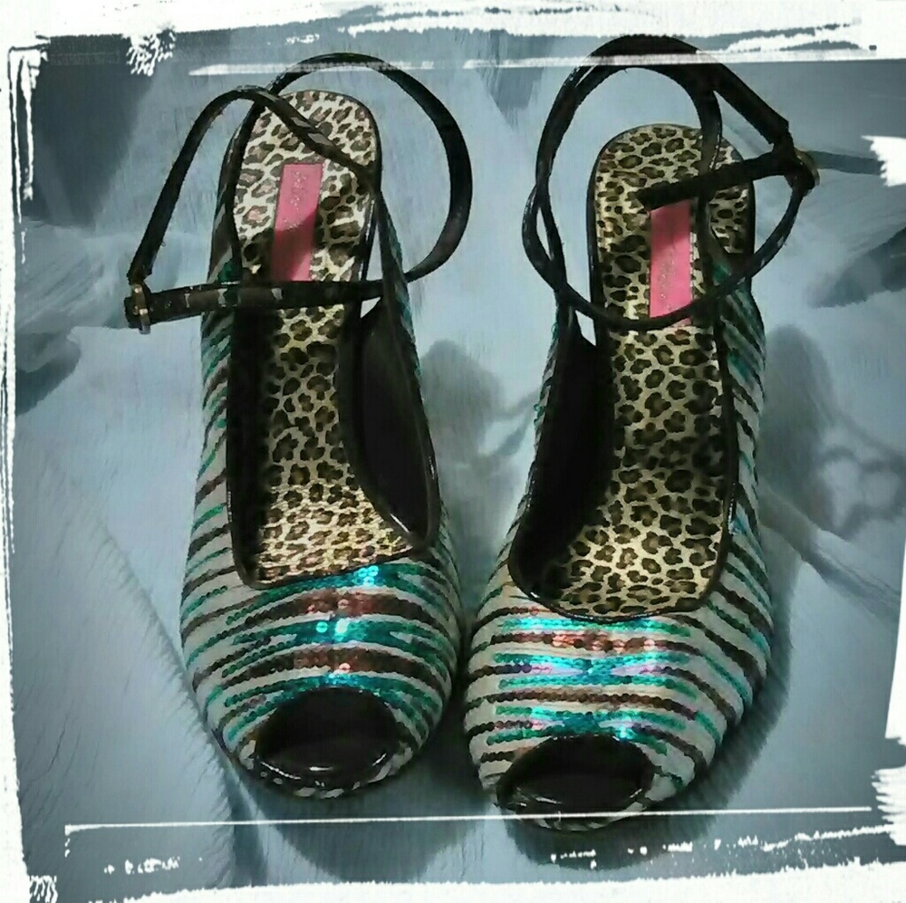 Betsey Johnson Peep Toe Heels